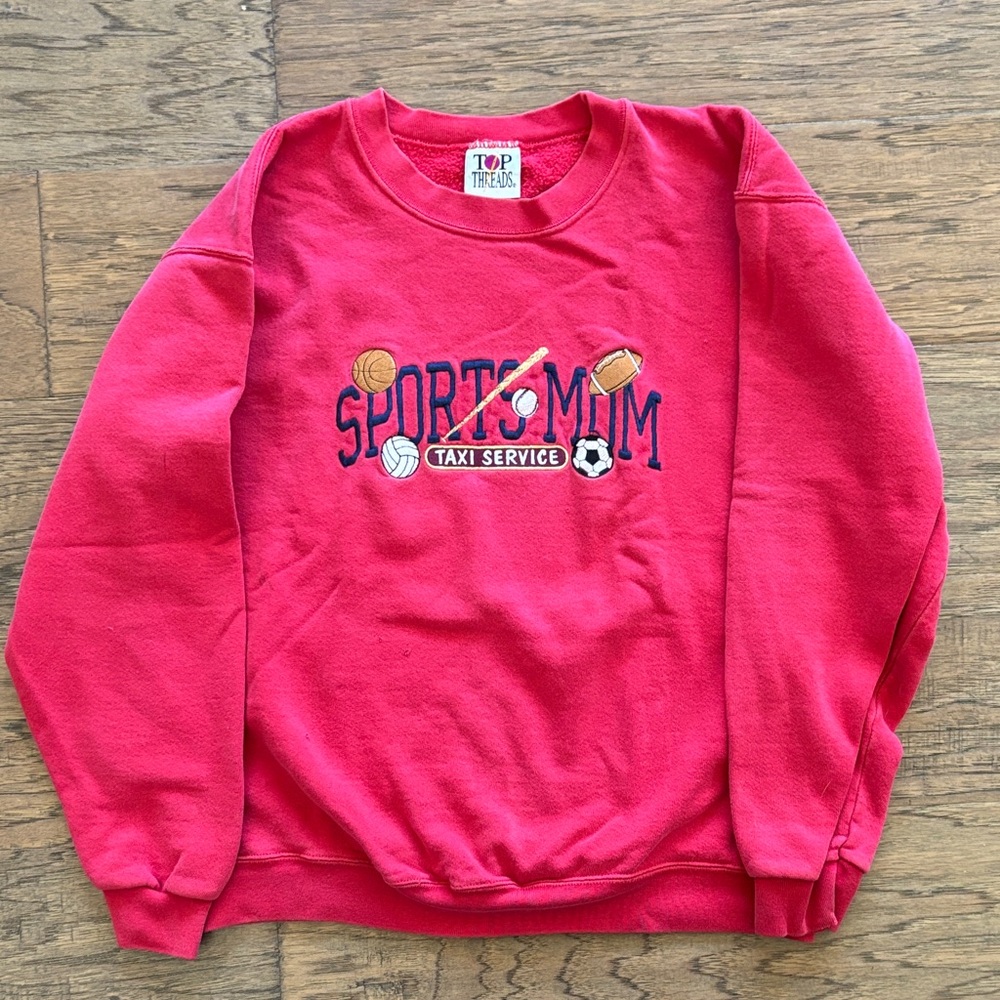 Vintage Sports Mom Crewneck Sweatshirt